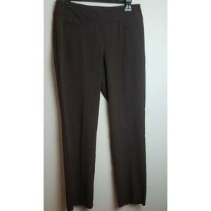 Dressbarn Womens Pants Brown Size 6 Stretch